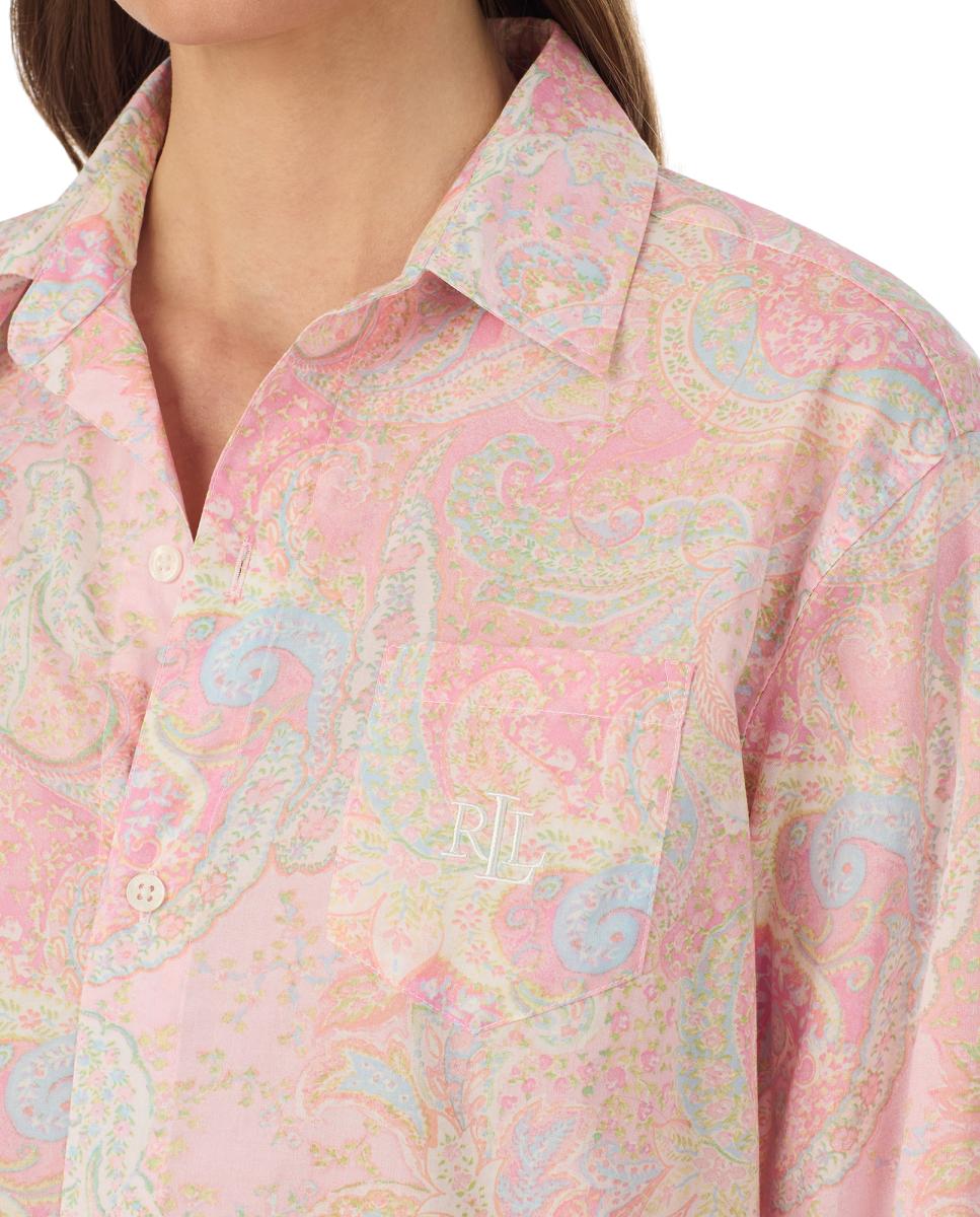 Camisa de Manga 3/4 Rosa-3