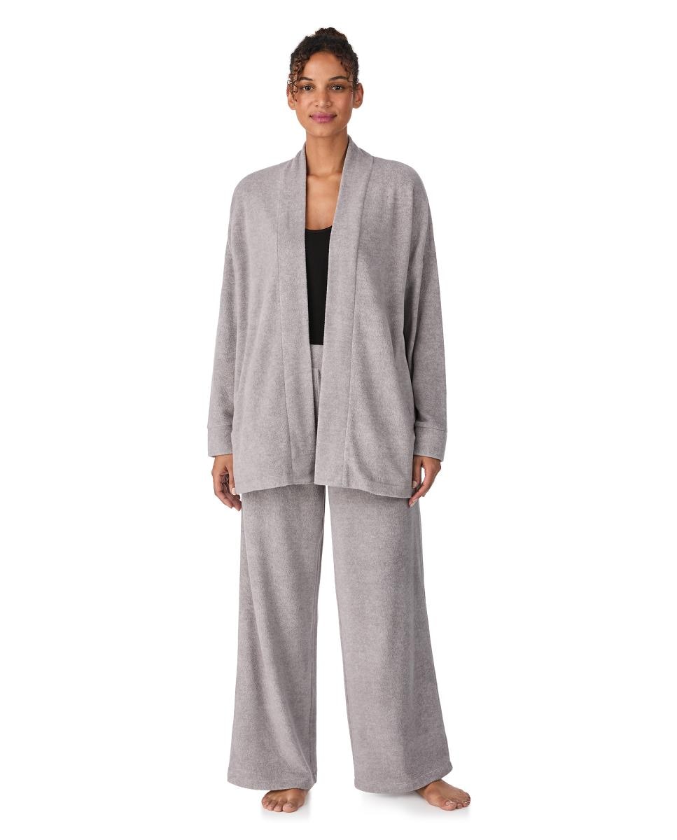 Conjunto de Robe e Calças Cinzento-escuro-1