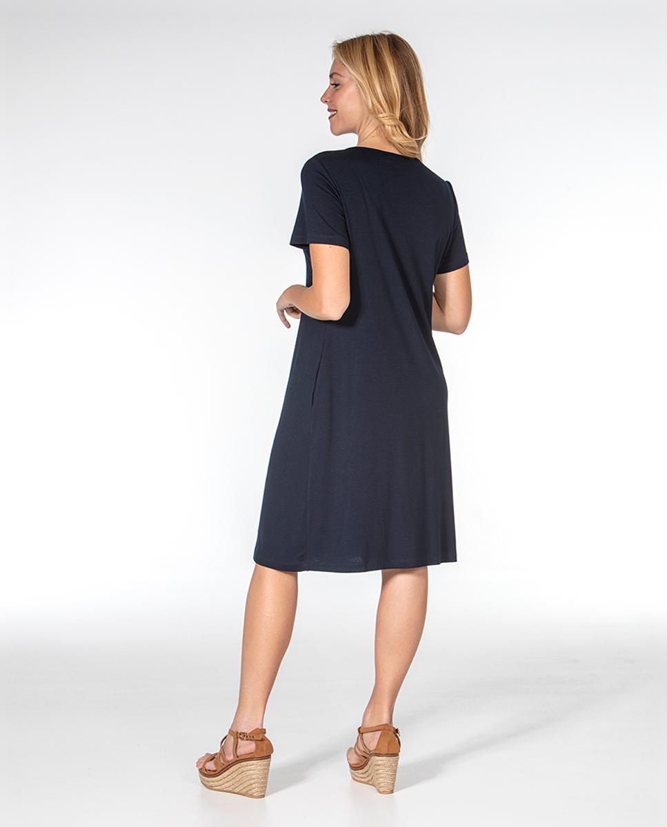 Vestido sem mangas Azul-marinho-3