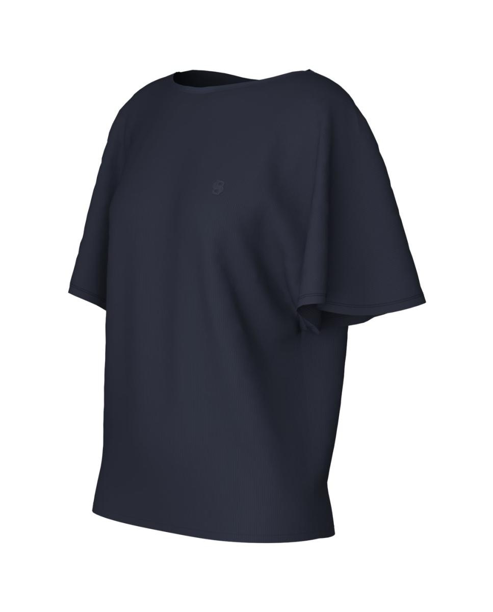 T-shirt de Pijama de Modal com Manga Curta Azul-3