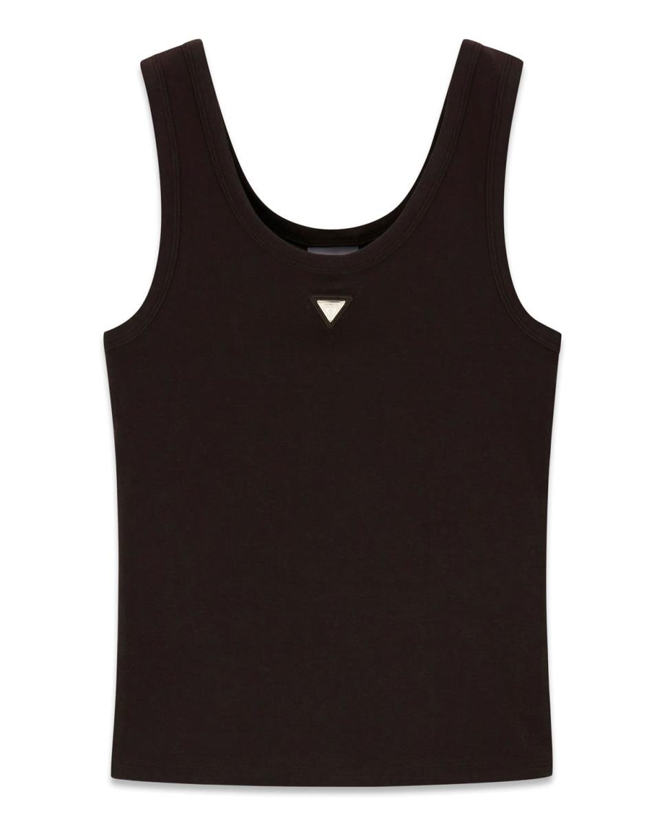 Imagen 5 de Camiseta deportiva lisa sin mangas de mujer - Guess - Marrón Marrón