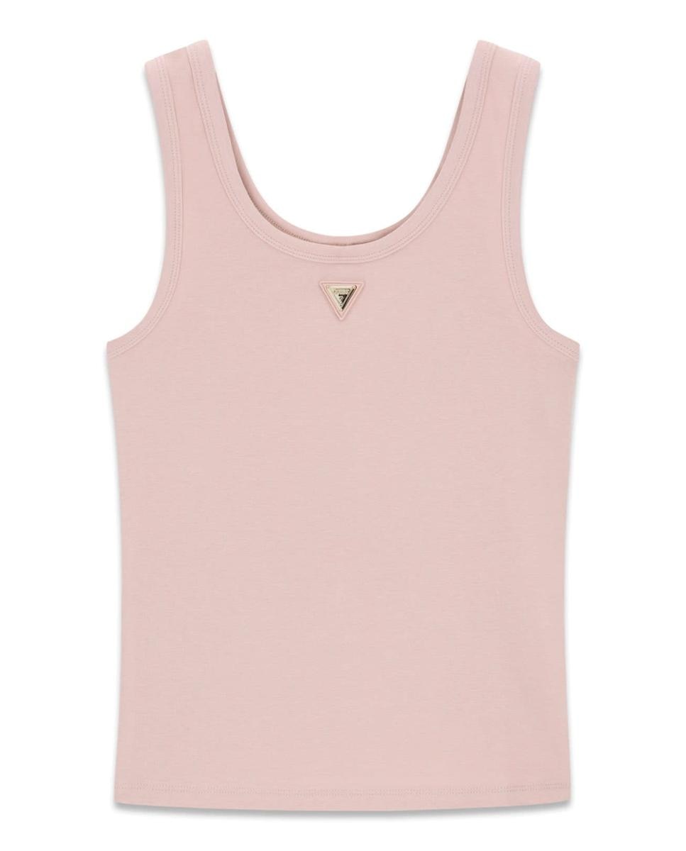 Imagen 5 de Camiseta deportiva lisa sin mangas de mujer - Guess - Natural Natural