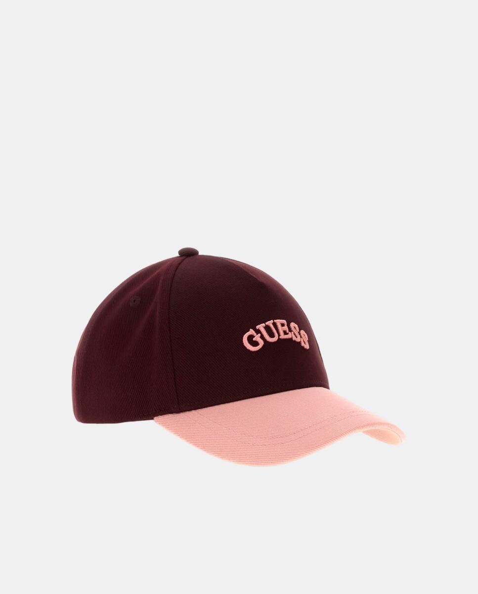 Imagen 0 de Gorra de mujer con visera a contraste y logo Rojo