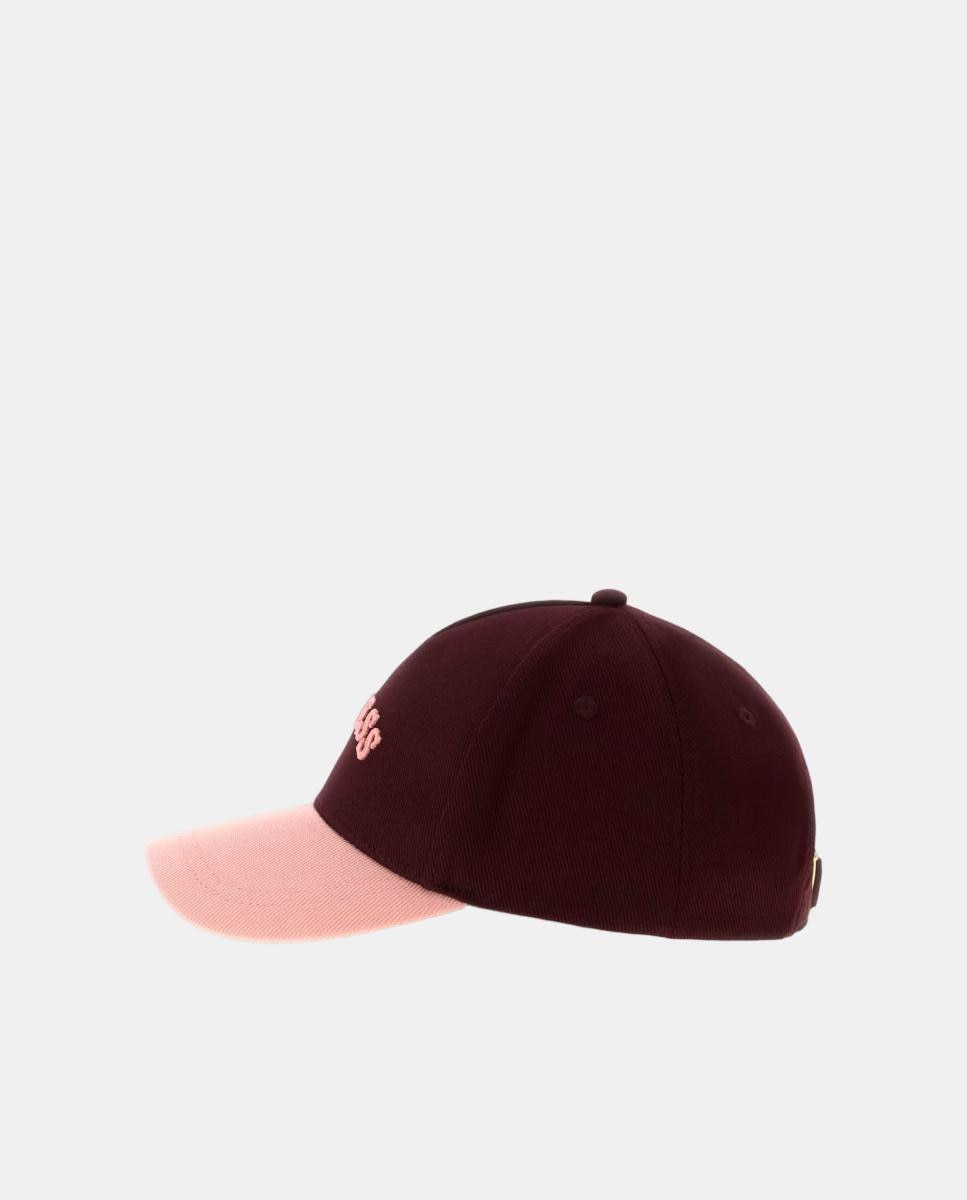 Gorra de mujer con visera a contraste y logo - Guess - Rojo Rojo-2