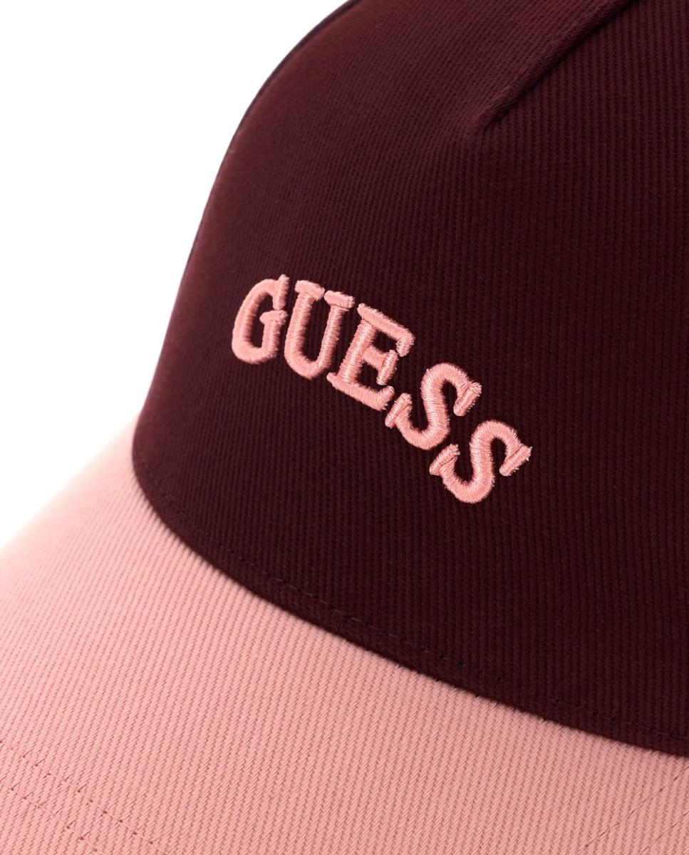 Gorra de mujer con visera a contraste y logo - Guess - Rojo Rojo-4