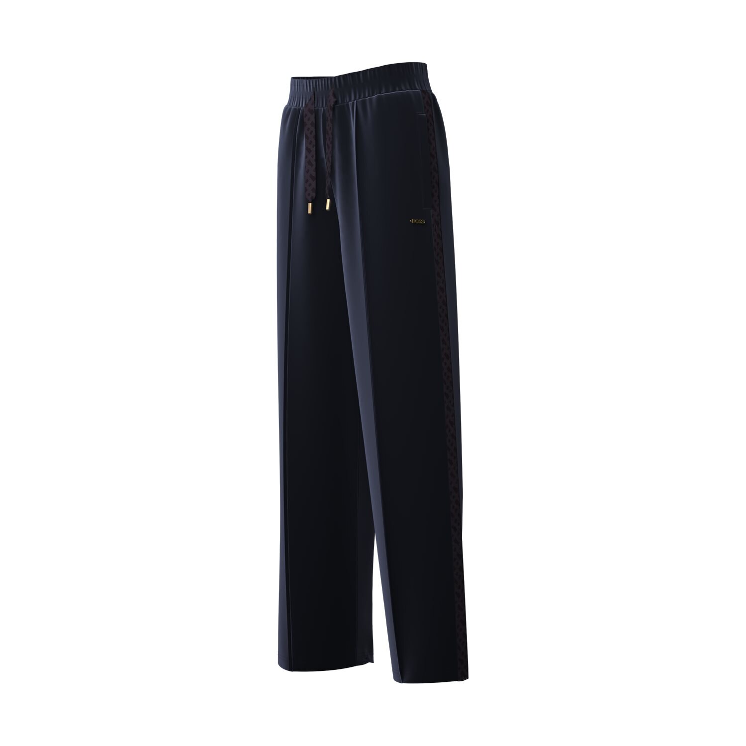 Calças de Pijama em Modal Azul-3