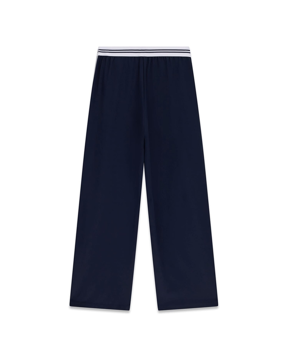 Pantalón elástico de mujer con cinturilla a contraste - Guess - Azul Azul-6