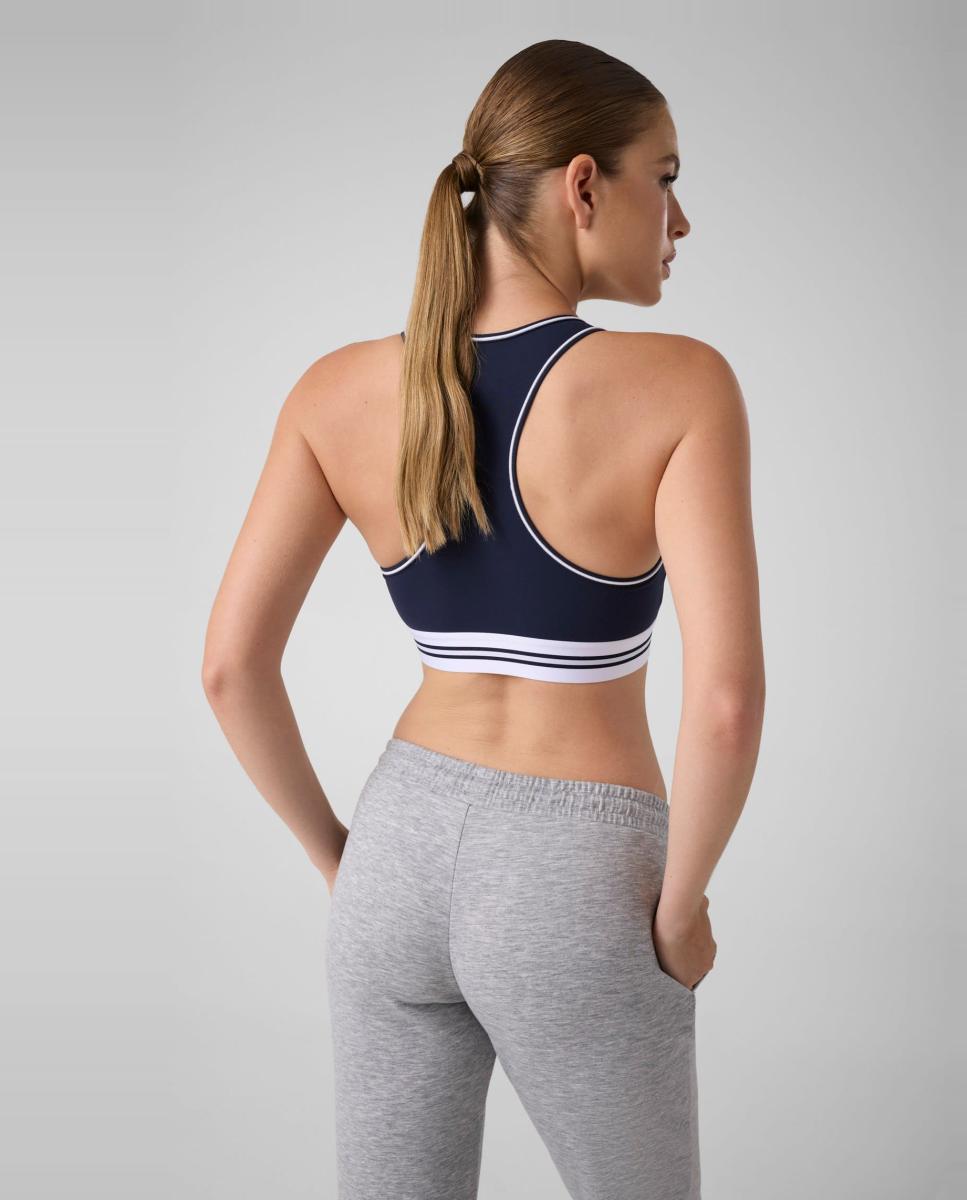 Imagen 2 de Top elástico de mujer con logo - Guess - Azul Azul
