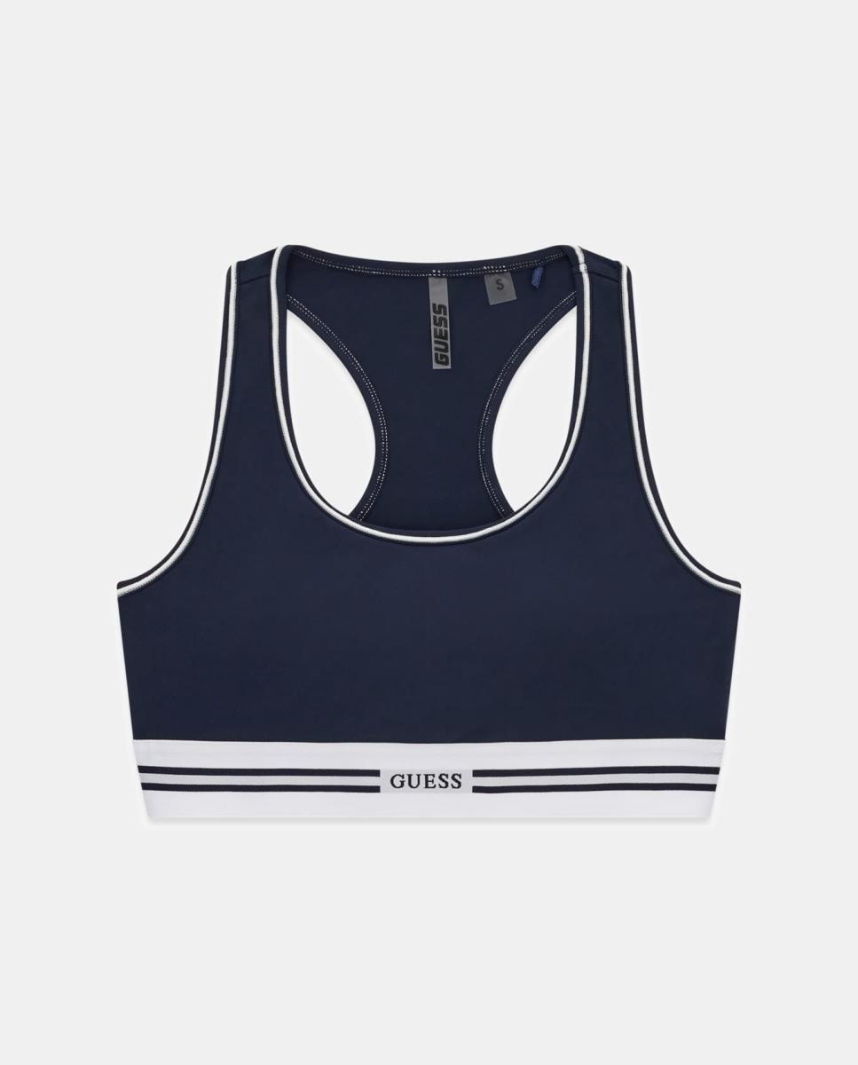 Imagen 6 de Top elástico de mujer con logo - Guess - Azul Azul