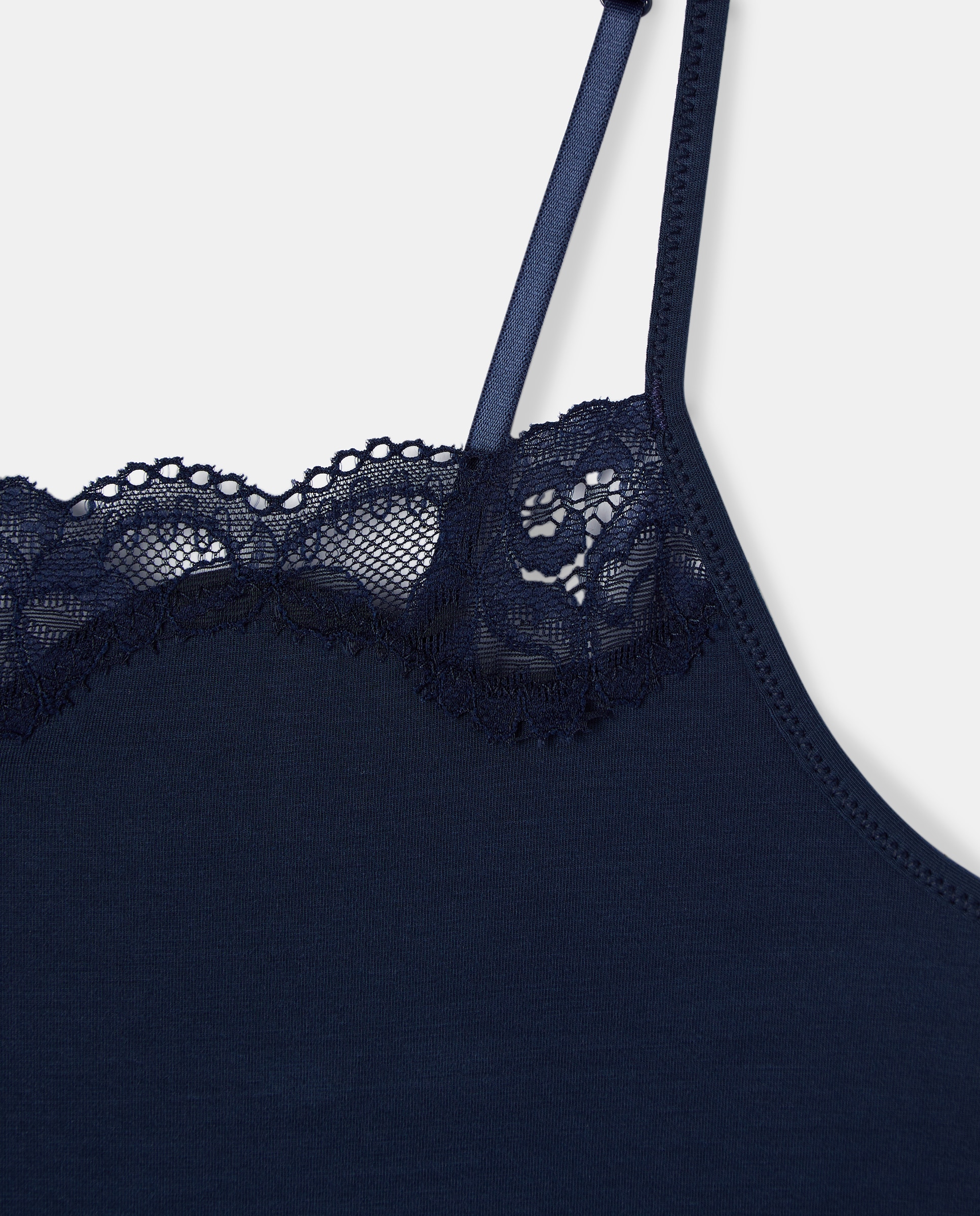 T-shirt com alças Azul-2