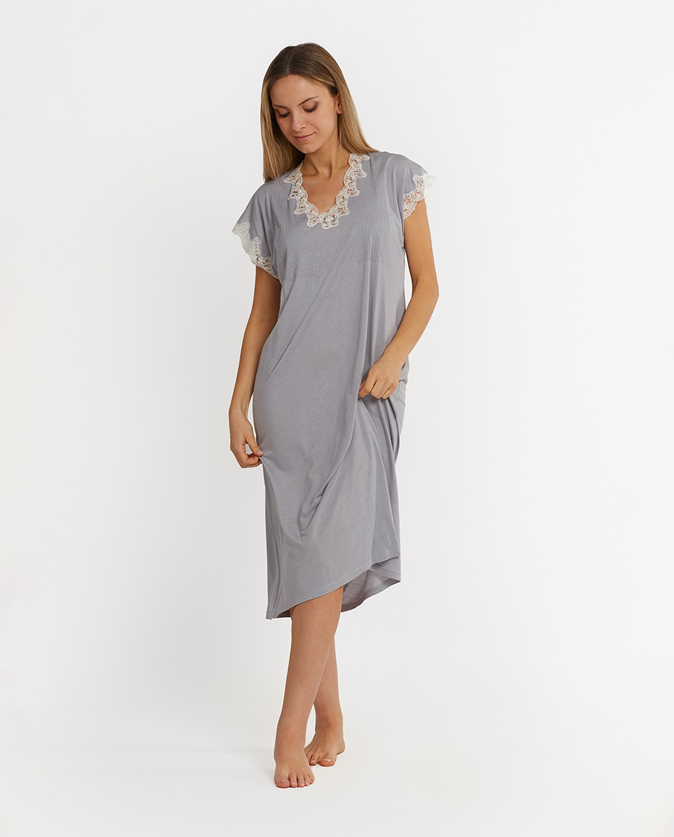 Imagem 0 de Kaftan Liso com Manga Curta