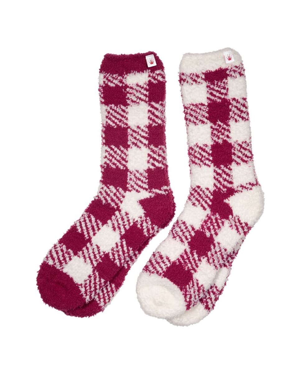 Pack de 2 Pares de Meias Antiderrapantes Vermelho-1