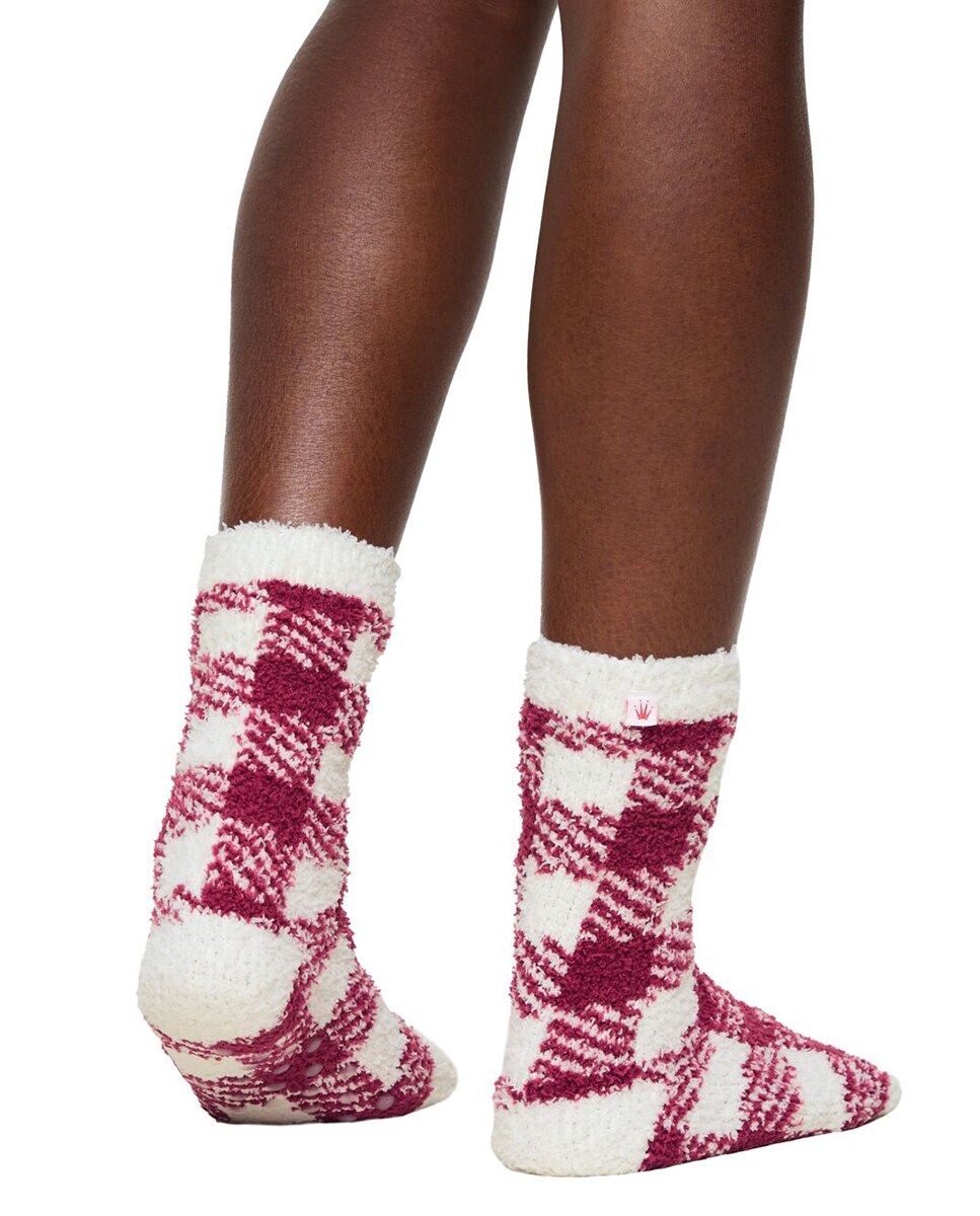 Pack de 2 Pares de Meias Antiderrapantes Vermelho-4