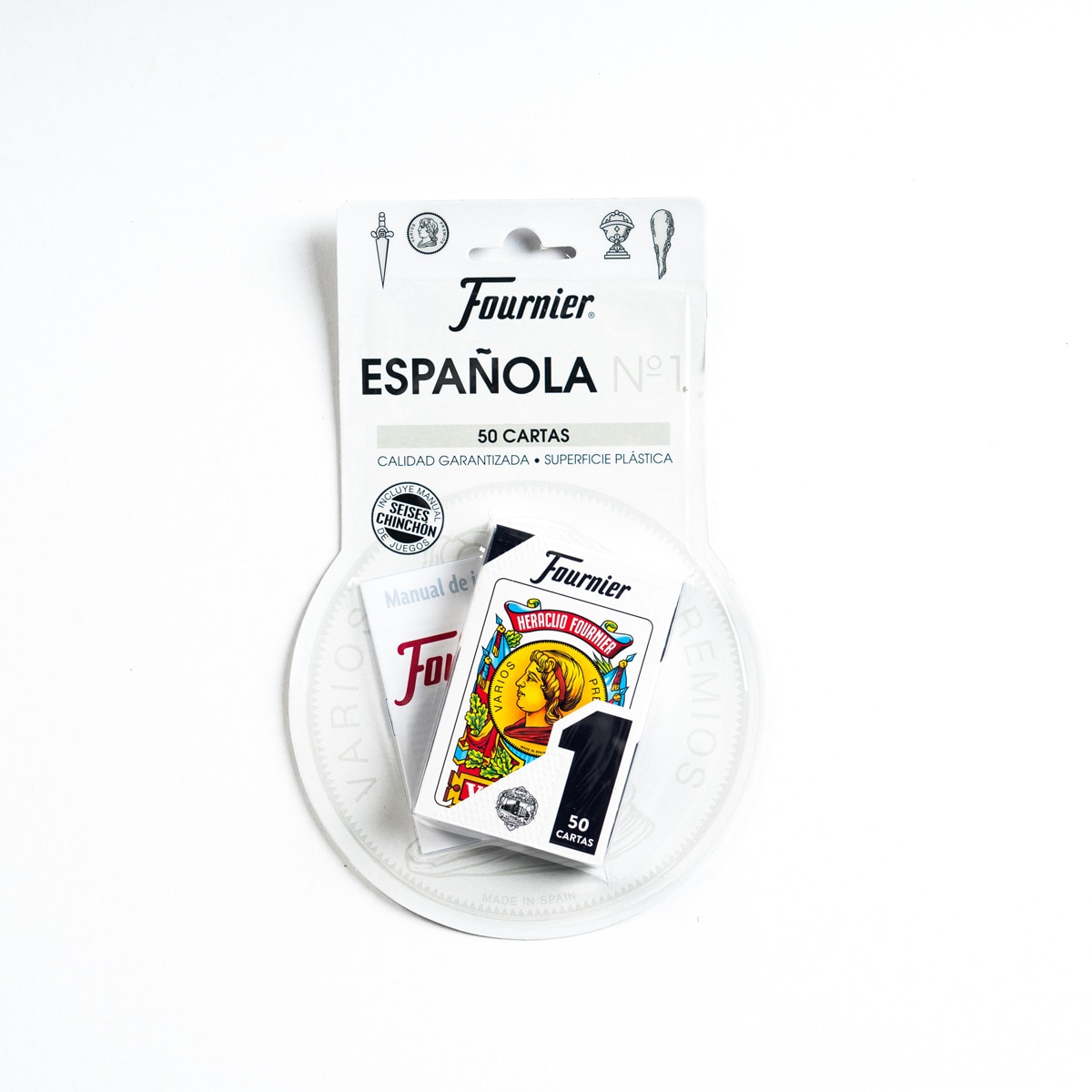 Baraja Española Fournier nº1 de 50 Cartas Azul y Rojo 1
