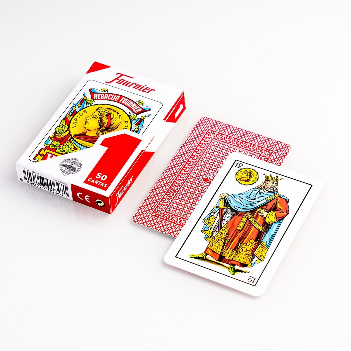 Baraja Española Fournier nº1 de 50 Cartas Azul y Rojo 4