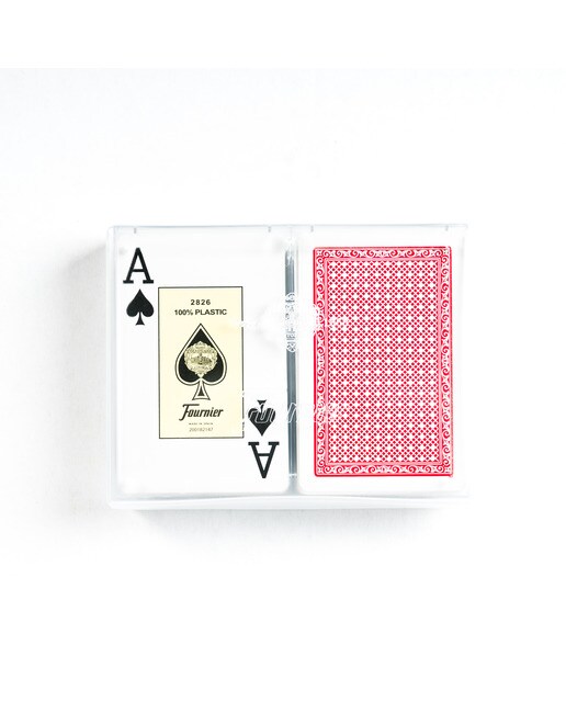Set de Naipes Bridge de Plástico con Índices grandes Reverso Fournier - Estuche de Plástico (Cartas) 2