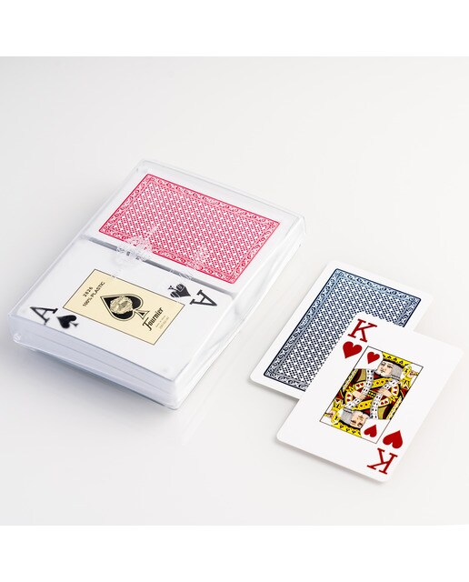 Set de Naipes Bridge de Plástico con Índices grandes Reverso Fournier - Estuche de Plástico (Cartas) 5
