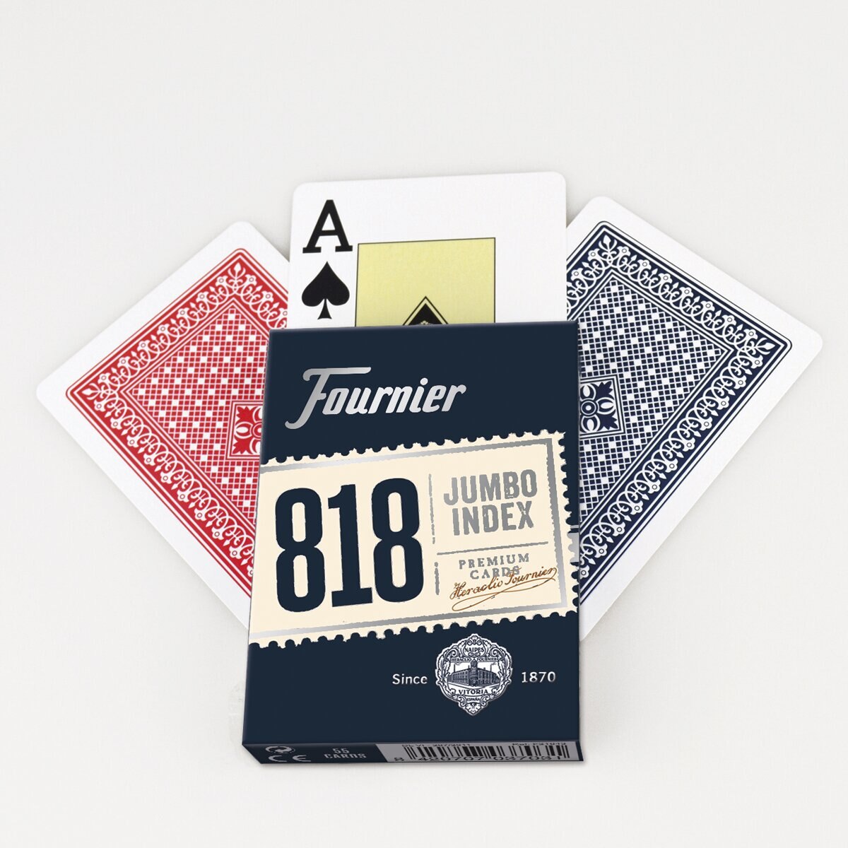 Baraja Poker Fournier nº818 de 55 Cartas Azul y Rojo 5