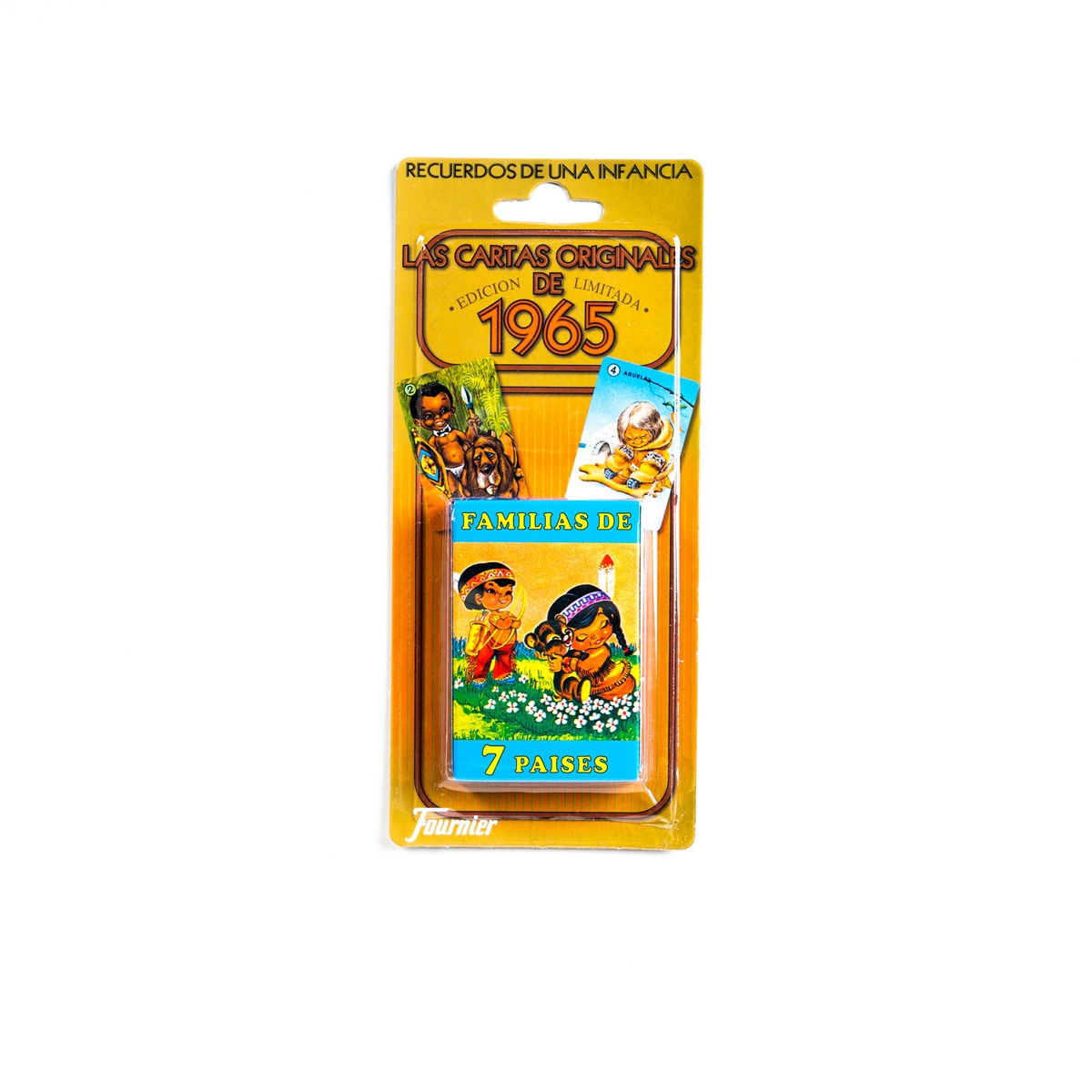Fournier - Naipes Infantiles Familias de 7 Países 40 Cartas - Estuche Cartulina (Cartas).