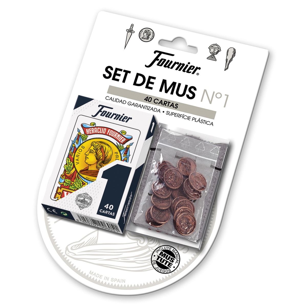 Fournier - Set de Mus Baraja Fournier con Amarracos.