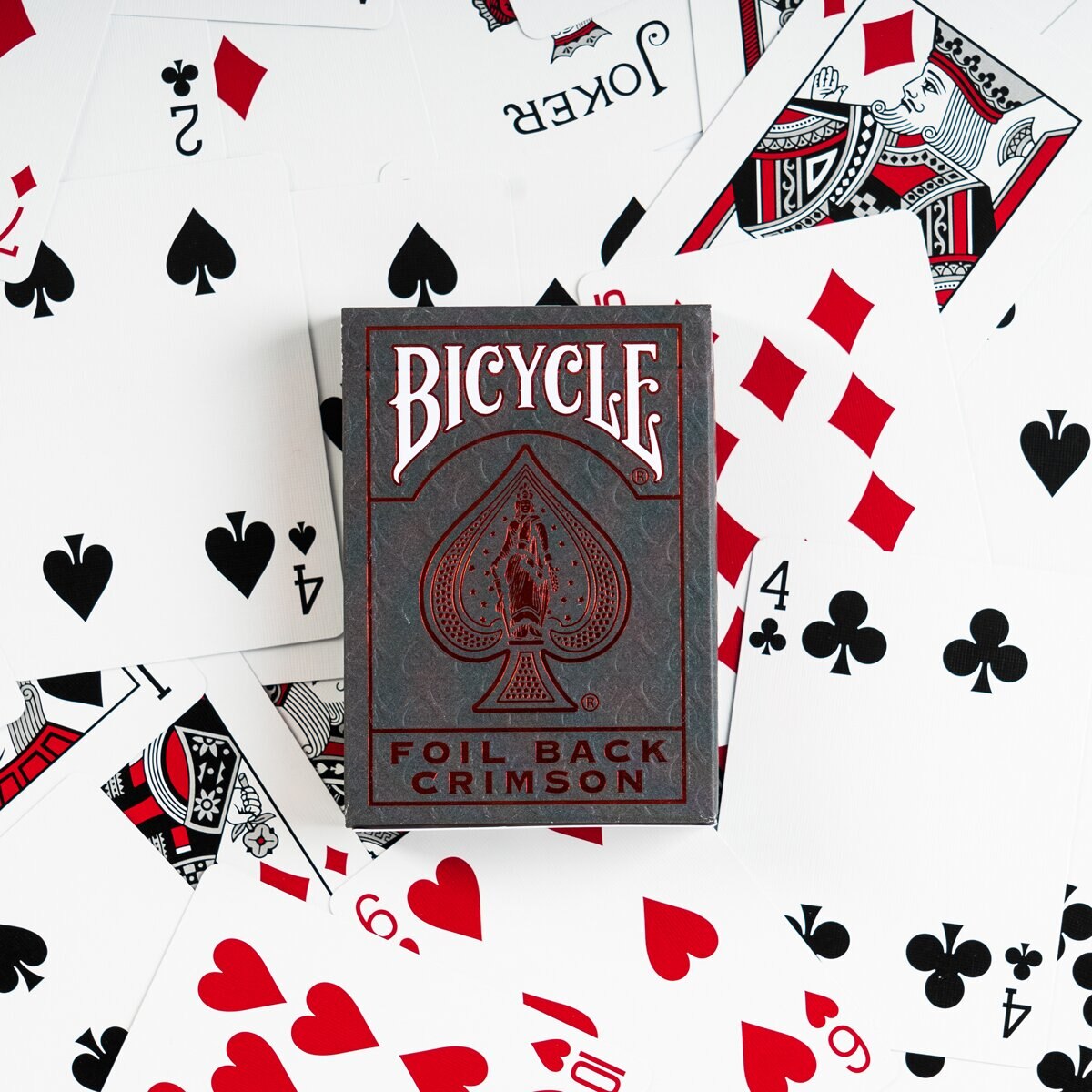 Baralho de póker Bicycle Metalluxe Red 3