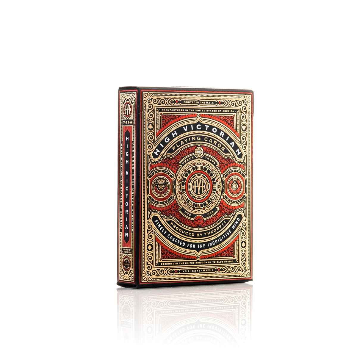 Baralho de póker Theory 11 Victorian Red 1