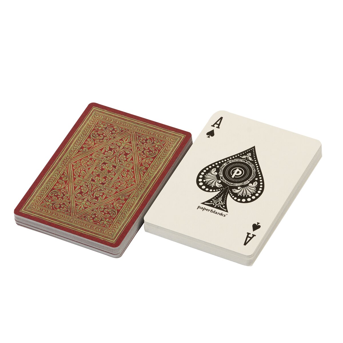Jogo de cartas Senda Dorada Paperblanks com 54 cartas de póker 4