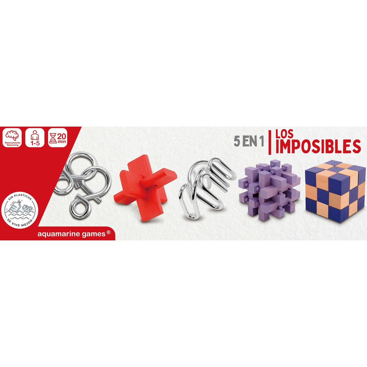 Conjunto de quebra Cabeças Os Impossiveis Aquamarine Games 1
