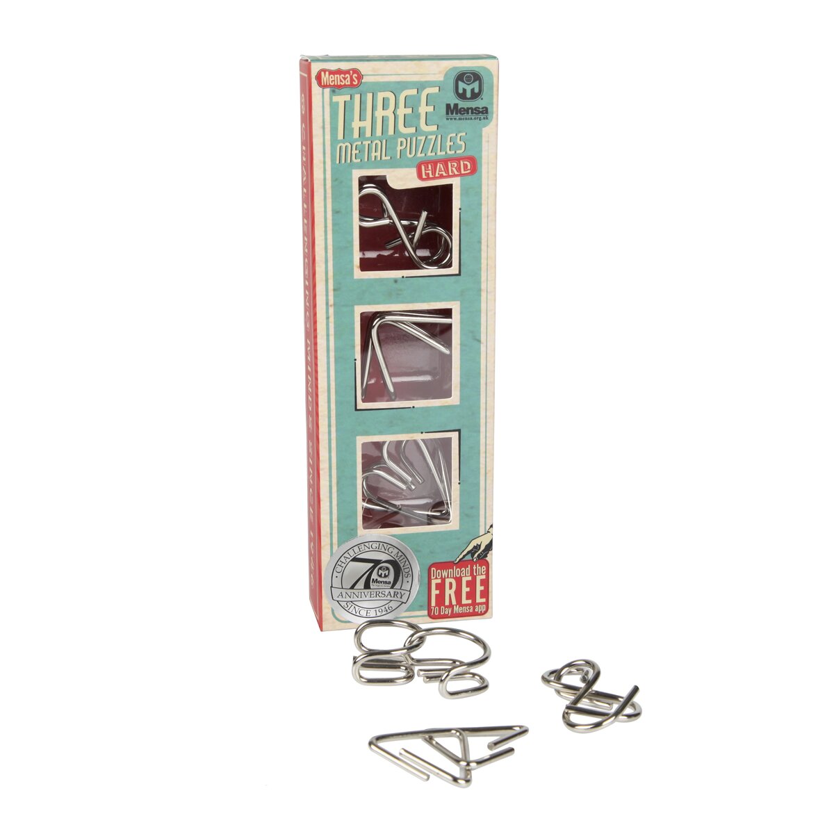 Imagem 0 de Quebra Cabeças de Bolso Three Metal Puzzles Mensa