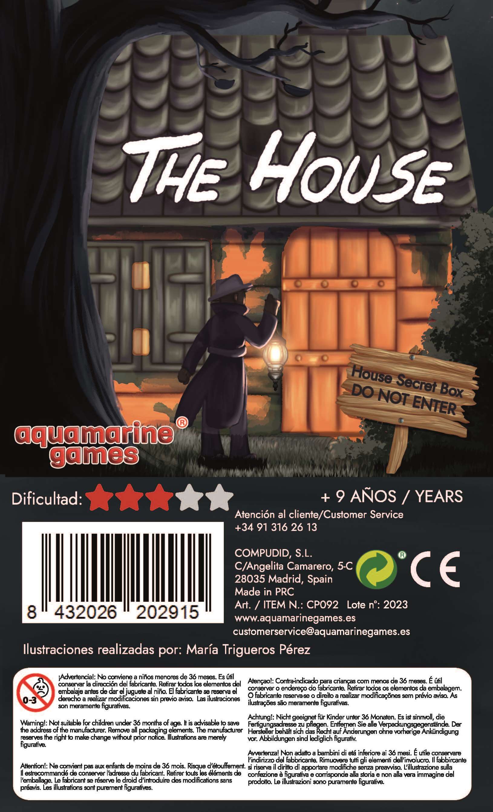 Puzzle rompecabezas caja secreta Aquamarine Games The house