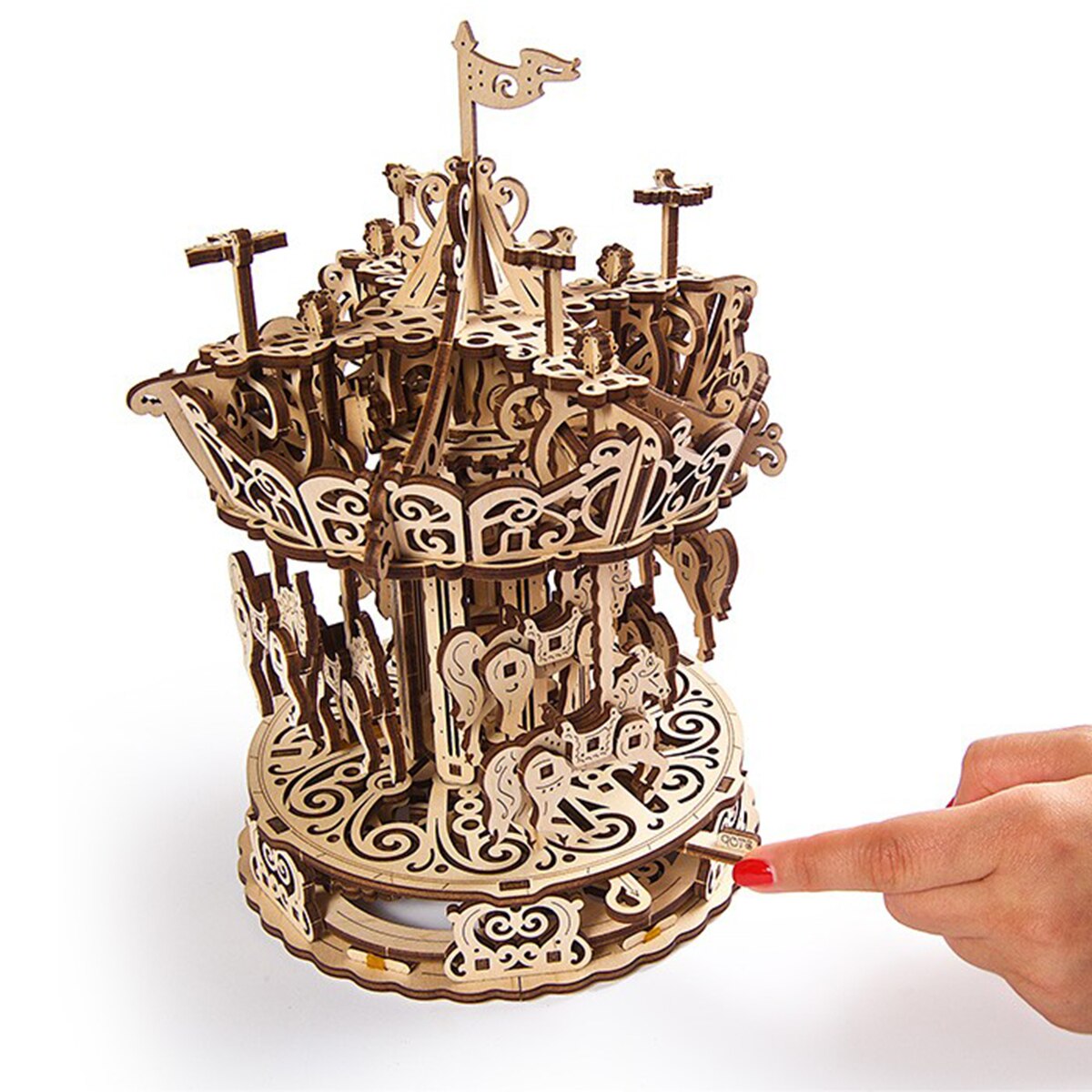 Maquete Carrossel Ugears 2