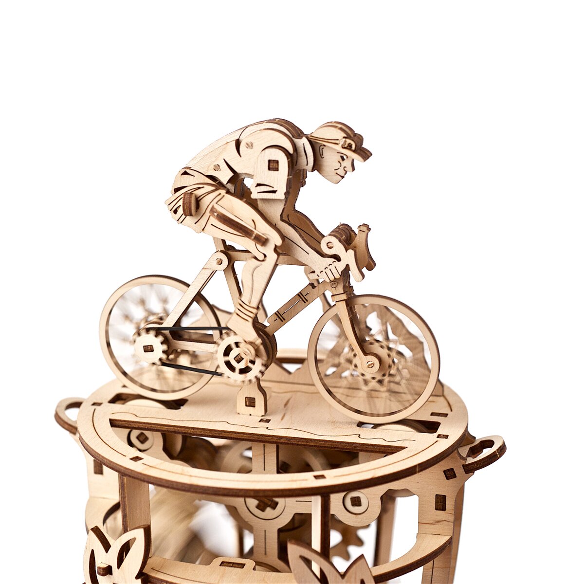 Maqueta de Madera Ugears Modelo Ciclista Autómata 4