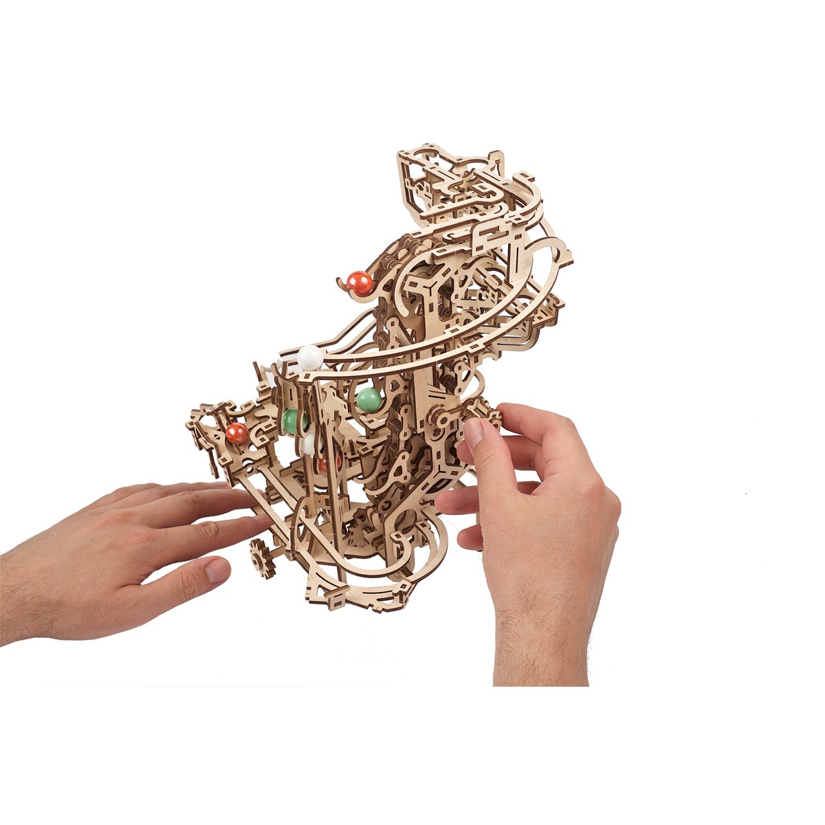 Maquete Ugears Model Marbel Run Chain 3