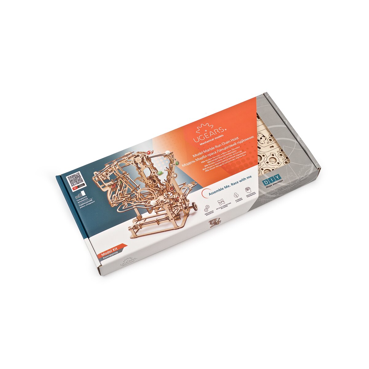 Maquete Ugears Model Marbel Run Chain 4