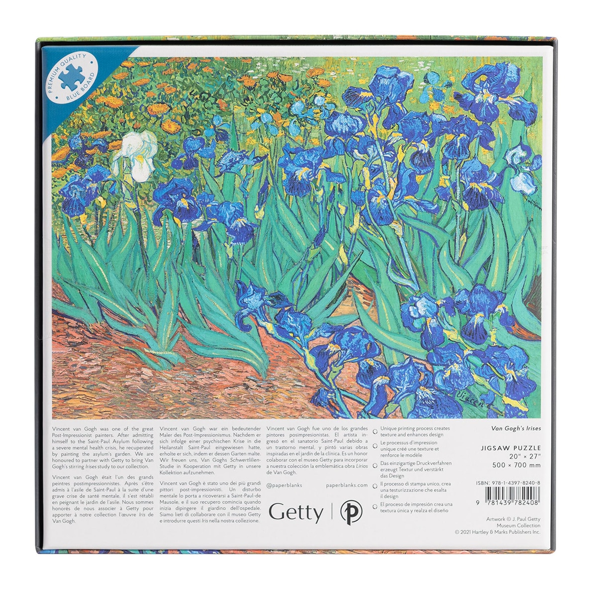Puzle Paperblanks lirios de Van Gogh de 1.000 piezas 3