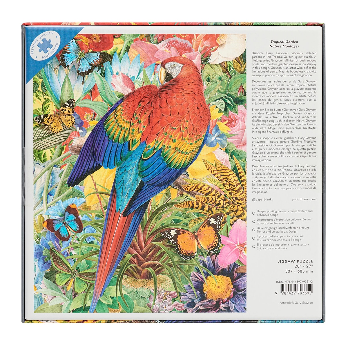 Puzle Paperblanks jardín tropical de 1.000 piezas 3