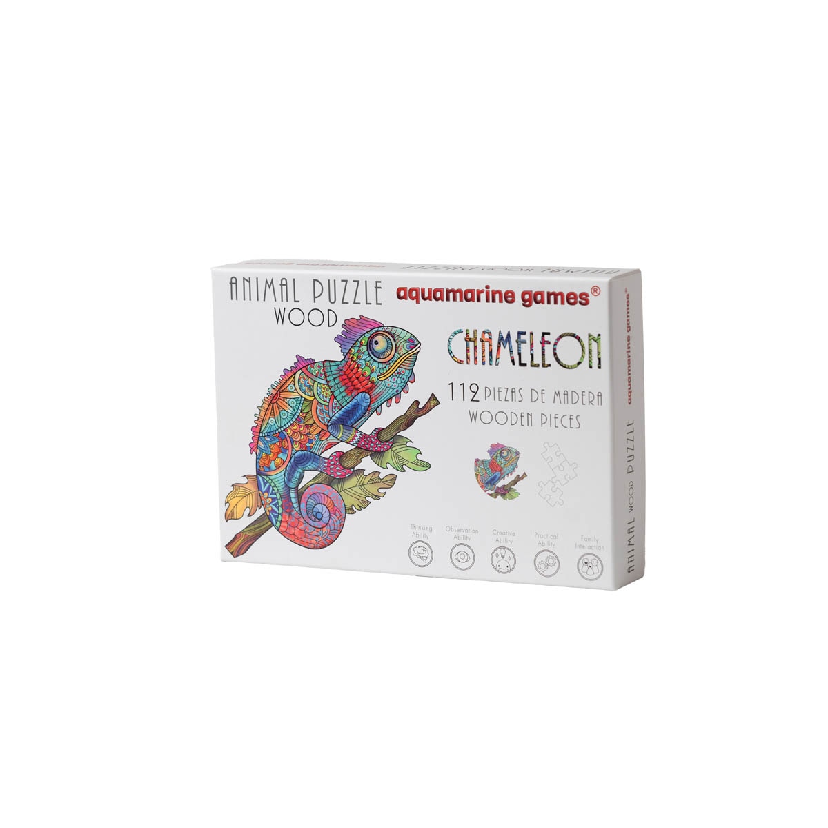 Puzzle de madeira Aquamarine Games The Chamaleon 2