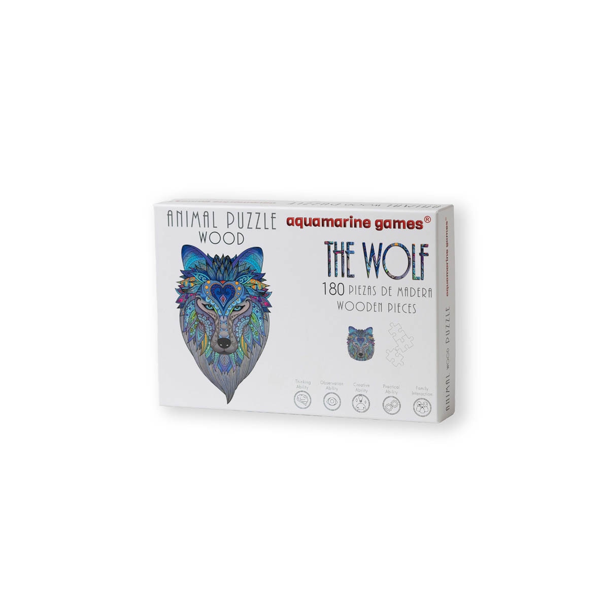 Puzzle de madeira Aquamarine Games The Wolf 2