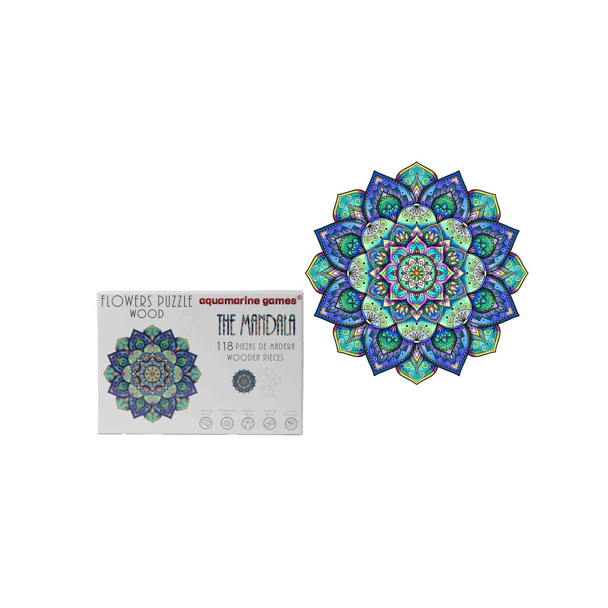 Imagem 0 de Puzzle de madeira Aquamarine Games The Mandala