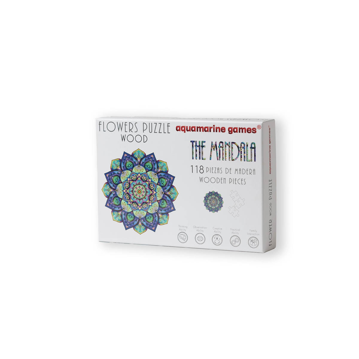 Puzzle de madeira Aquamarine Games The Mandala 2