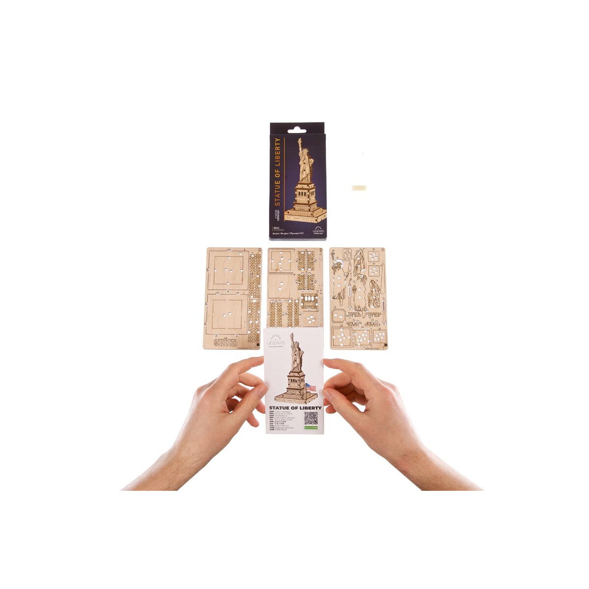 Modelo Ugears Estátua da Liberdade. 3