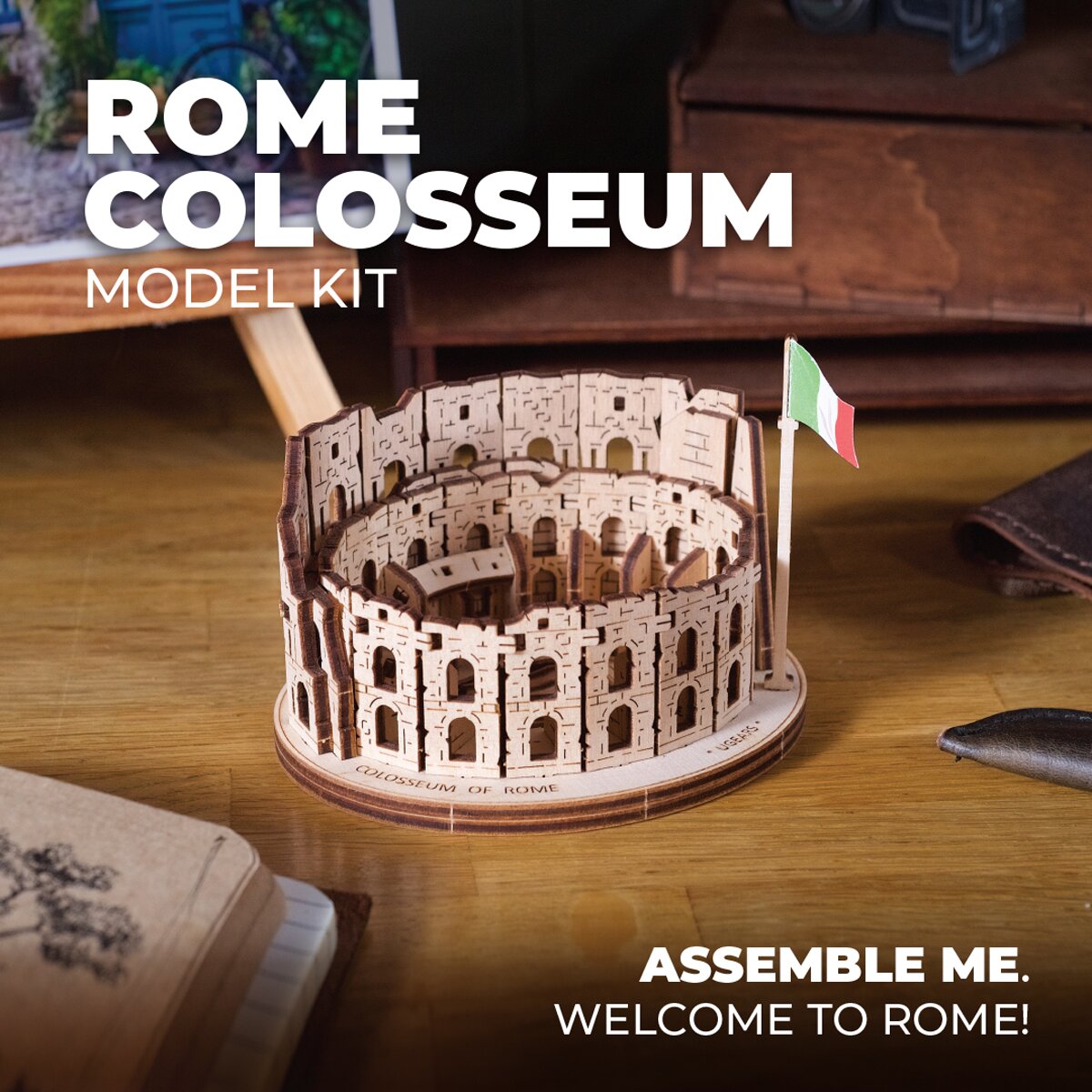Modelo Ugears Coliseu de Roma 4