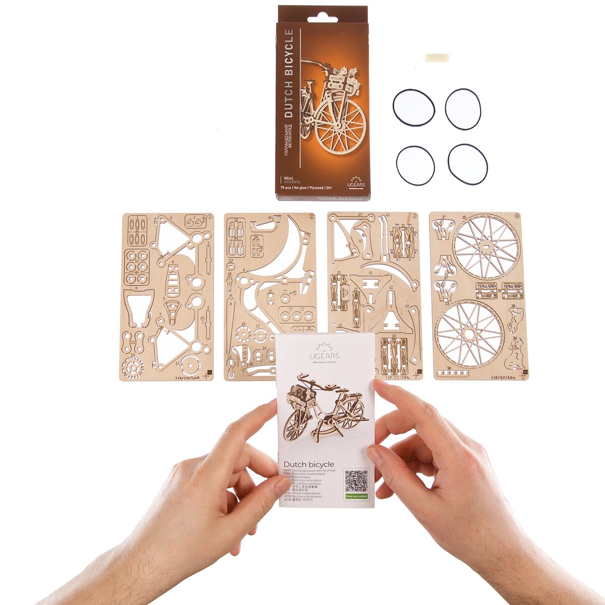 Modelo de bicicleta holandesa Ugears. 3