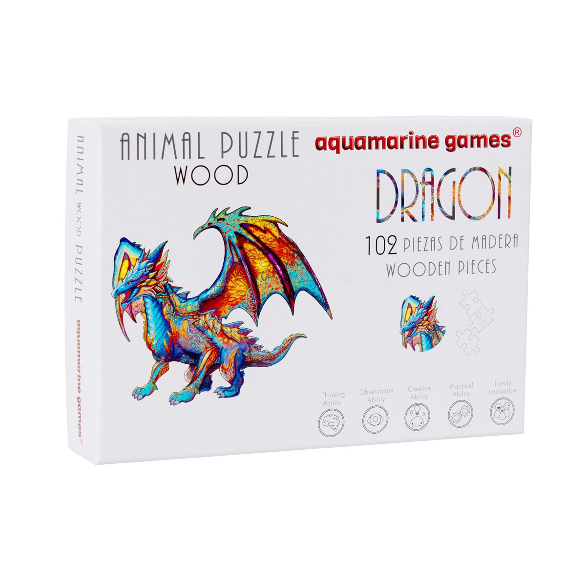 Puzzle de Madeira Dragão 3