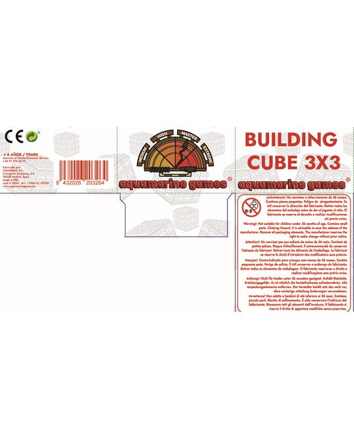 Puzzle Aquamarine games cubo 3x3 building cube 3