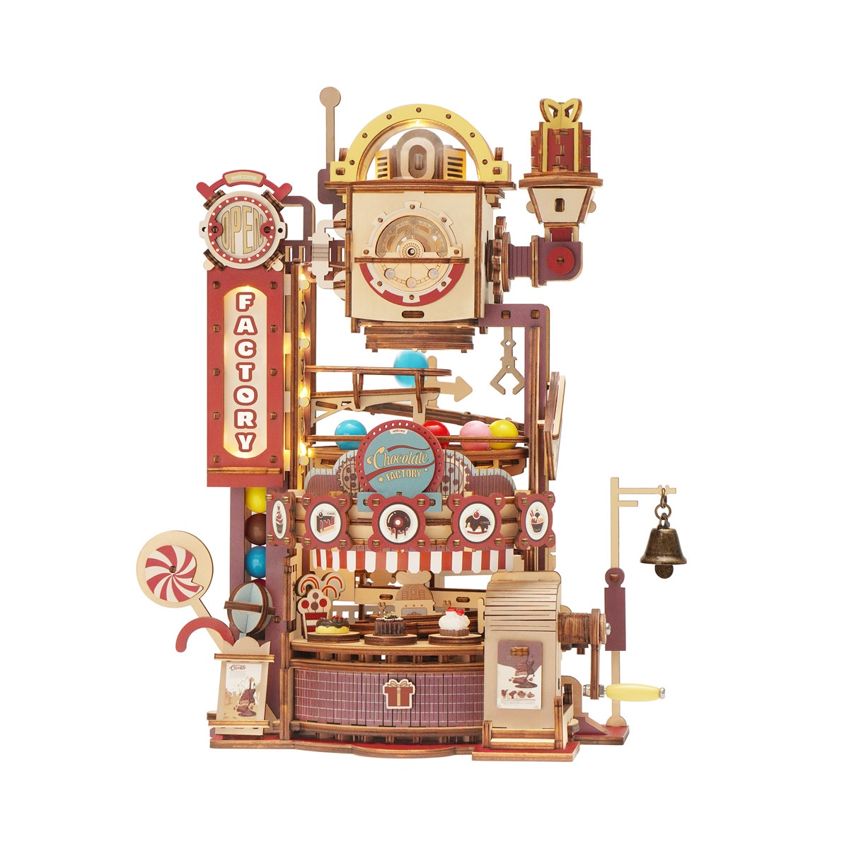 ROKR – Maqueta Circuito de canicas Rokr Marble Chocolate Factory.