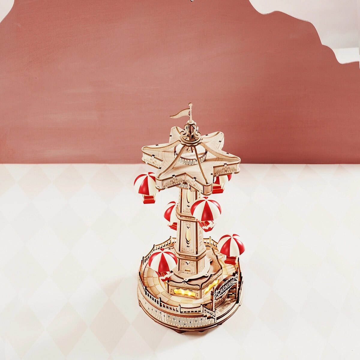 Maquete do Parque de Diversões Rokr Parachute 3