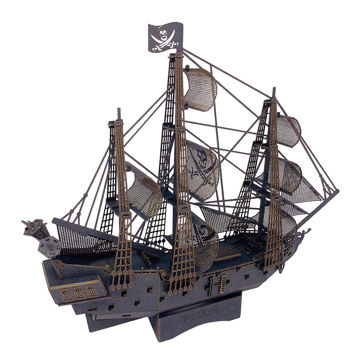 Puzzle 3D de Barco Pirata 1