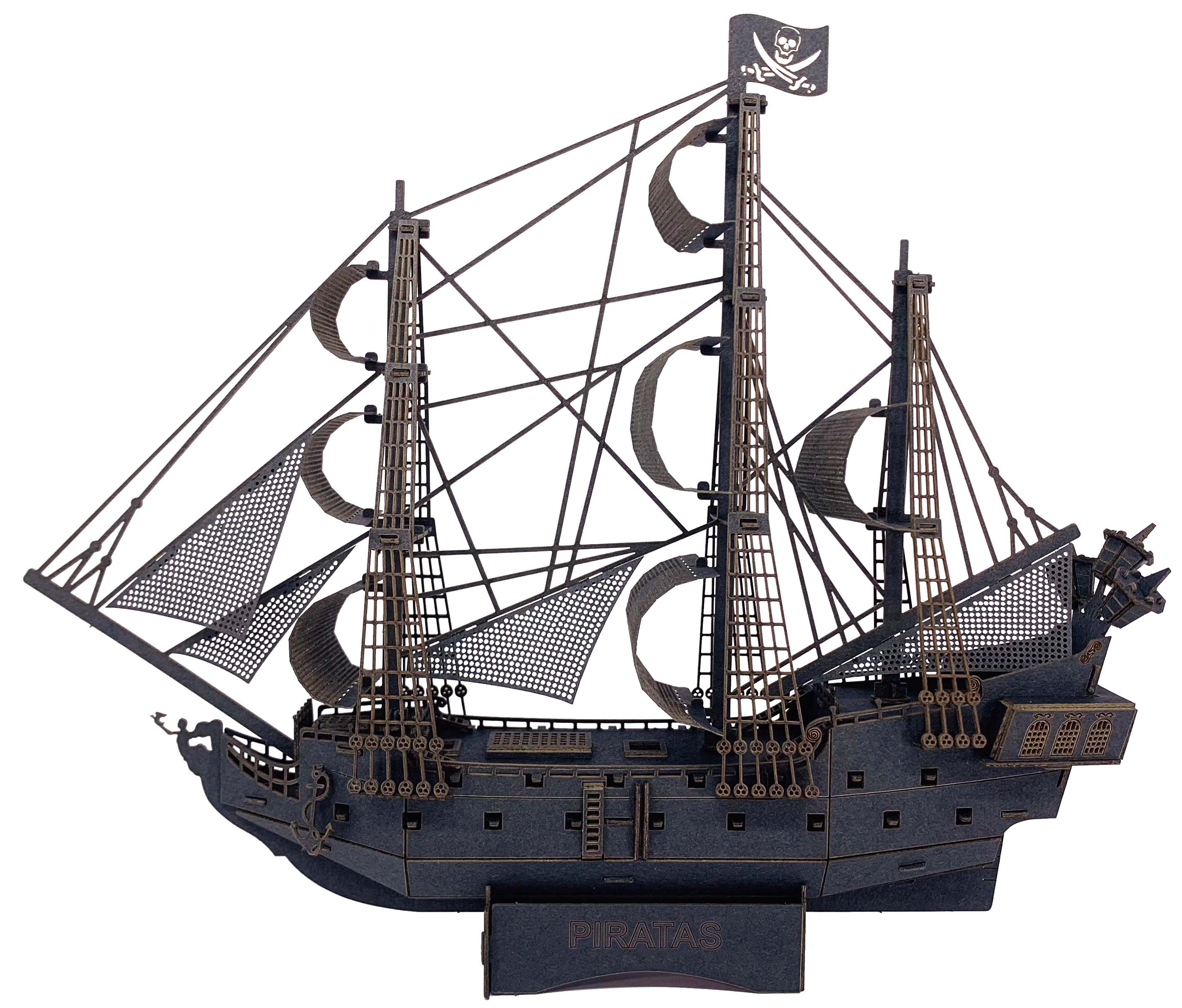 Puzzle 3D de Barco Pirata 2
