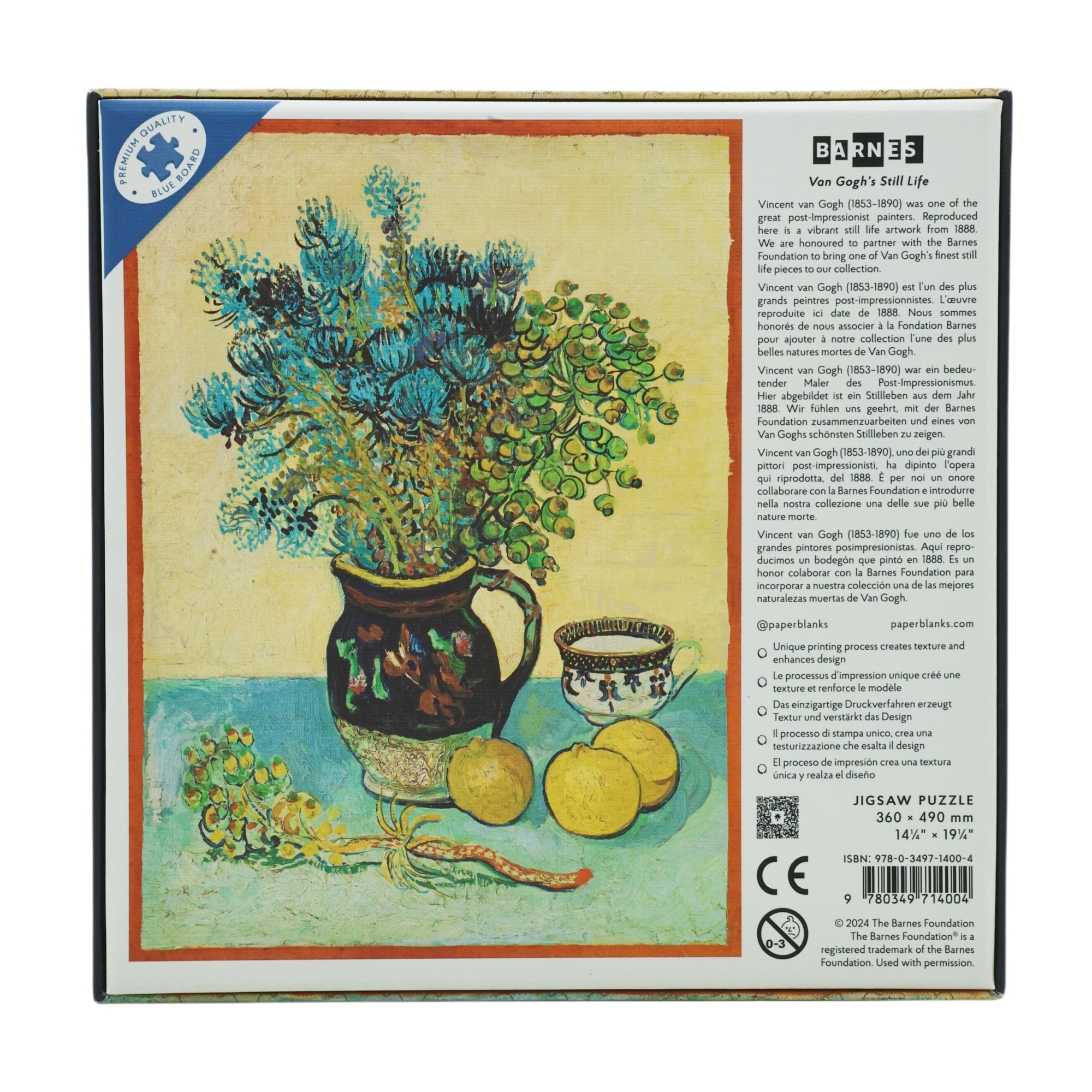 Puzzle Naturaleza Muerta de Van Gogh de 500 Peças 2